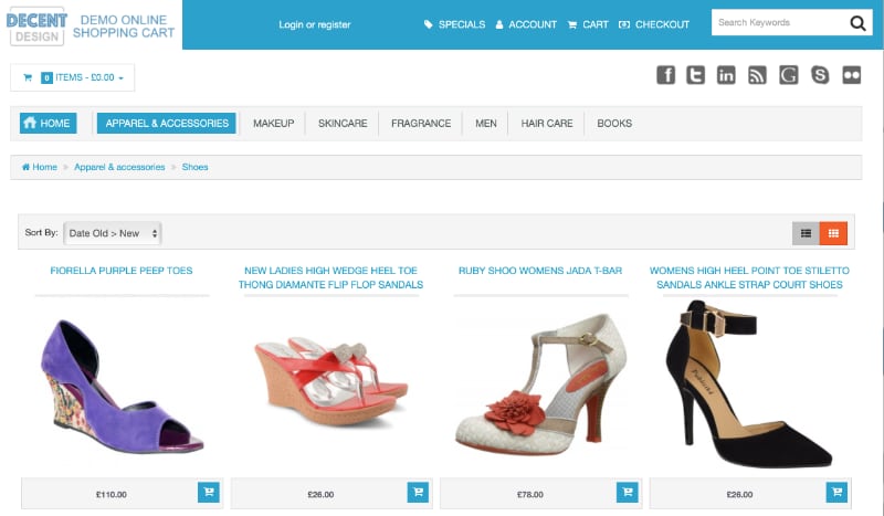 Demo Shopping Cart Martham